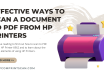 how to scan to pdf on hp printer